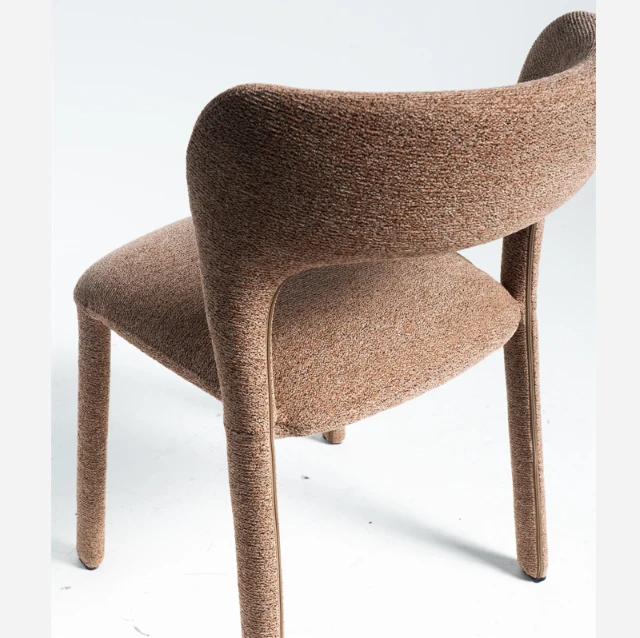 Stackable Upholstered Dining Chair with fabric covers high quality
